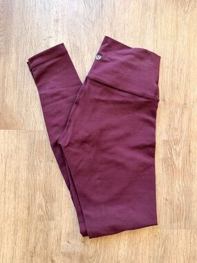 lululemon Burgundy Leggings